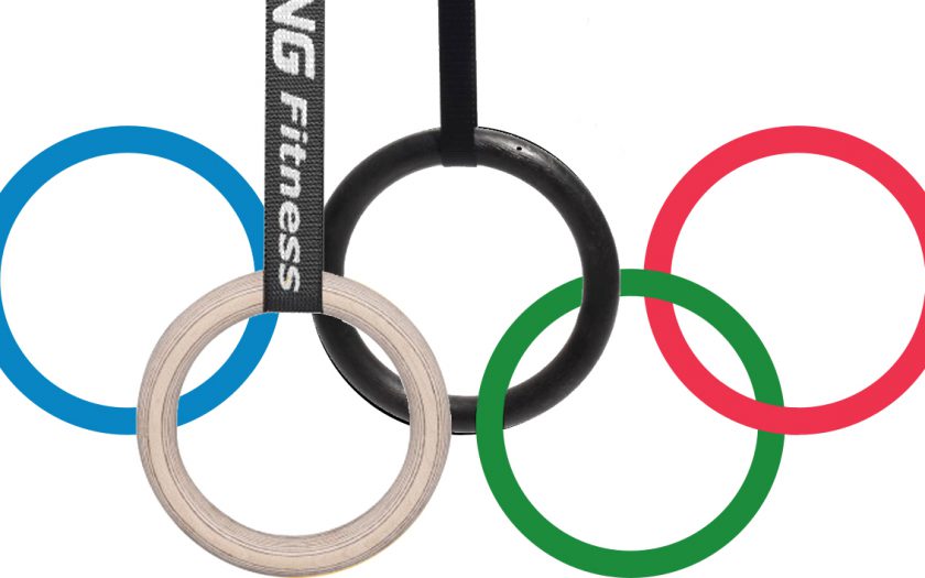 Hangel-Ringe stellen die olympische Ringe dar